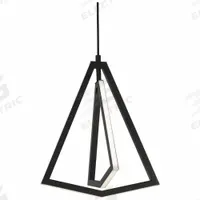 AFX INC. Pendant: 12 5/8 in Dia, 14 7/8 in Ht, Black, 1,000 lm, 3000K, 20 W, 120V AC, Dimmable (MPN GNAP15L30D1BK). Key specifications — attr1257651: 120V AC; attr1257625: AFX INC.; attr1257628: 3000K; attr1257630: Yes; attr1257619: Black.