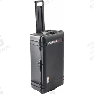 PELICAN Protective Case: 15 1/2 in x 29 5/8 in x 9 3/8 in Inside, No Foam, Black - Lightweight Suitcase-Style Cases