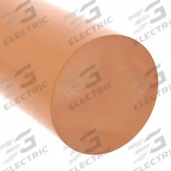 PEI Rod: 2 in Dia, 6 ft Lg, Opaque, Amber, 17,000 psi Tensile Strength, 0.5 ft-lb/in, -20°F to 340°F (MPN 1NRT9). Key specifications — Clarity: Opaque; Impact Strength: 0.5 ft-lb/in.