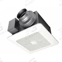 Exhaust Fan: Ceiling/Wall, 0.9 sones, Humidity Sensor, 2 Speed, Oval Duct (MPN FV-0810VSS1). Key specifications — Brand: PANASONIC; Primary Lighting Technology: LED; Nameplate Voltage: 120V AC; Sensor Type: Humidity; Duct Shape: Oval; Mounting Location: Wall; Mounting Type: Frame Screws; Night Light Technology: LED.