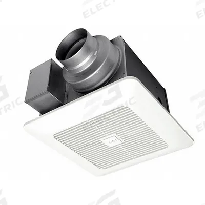 PANASONIC Exhaust Fan: Ceiling/Wall, 0.9 sones, Humidity Sensor, 2 Speed - Standard Bathroom Exhaust Fans