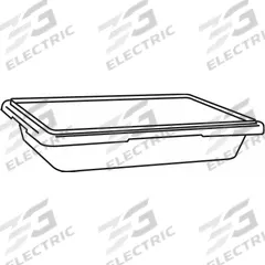 RUBBERMAID COMMERCIAL PRODUCTS Storage Bin: For 5M738, For FG618000BLA/FG618000GRAY (MPN FG6180L9BLA). Key specifications — For Use With Grainger Item Number: 5M738; For Use With Mfr. Model Number: FG618000GRAY; Fits Brand: Rubbermaid Commercial; Product Type: Storage Bin; Brand: RUBBERMAID COMMERCIAL PRODUCTS.