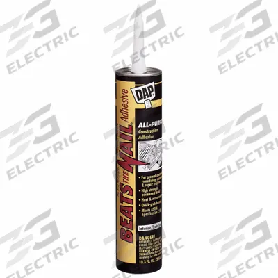 DAP Construction Adhesive: Beats The Nail, 10.3 fl oz, Cartridge - General Purpose Construction Adhesives