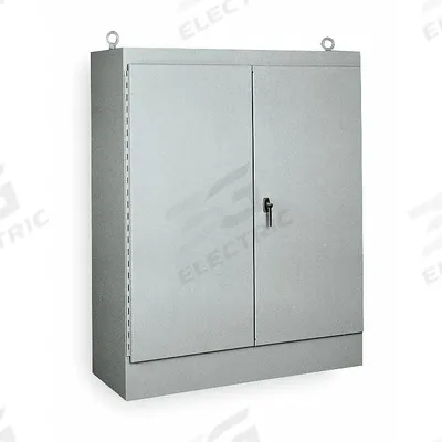 WIEGMANN Enclosure: Steel, 72 in x 48 in x 18 in, NEMA 12, Solid Cover - Steel Dust-Tight Enclosures