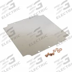 HAMMOND Inner Panel: Back Panel Panel, 9.37 in Overall Ht, 9.13 in Overall Wd, Steel, Galvanized (MPN 1590ZGRP234PL). Key specifications — Panel Style: Back Panel; Brand: HAMMOND; Finish: Galvanized; Manufacturer Part Number: 1590ZGRP234PL; Material: Steel.