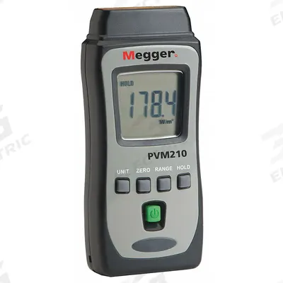 MEGGER Irradiance Meter: 0 W/sq m Irradiance Measurement - Min, LCD - Solar Irradiance Meters