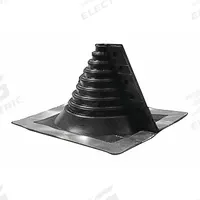 15"H 12"W Plastic Roof Vent Pipe Boot: For Pitched Roof, Rectangular Base, For 1 Pipes, Plastic (MPN 14751). Key specifications — Top Opening: Open; Material - Collar: EPDM; Brand: OATEY.