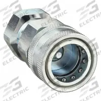 PARKER Hydraulic Quick Connect Hose Coupling: 1/4 in Coupling Size, Steel, 11.36 lpm Max. Flow Rate (MPN 6601-4-4). Key specifications — Body Material: Steel; Thread Size: 1/4"-18; Brand: PARKER.
