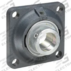 INA 4 Bolt Flange Bearing: Radial Ball, 25 mm Bore, Cast Iron, Eccentric Collar, 95 mm Lg, 36 mm Wd (MPN PCF25-XL). Key specifications — Bore Type: Cylindrical; Brand: INA; Lubricant Material: Lithium Complex Grease; Mounting Bolt Size: M10; Split Housing: Not Split; System of Measurement: Metric.