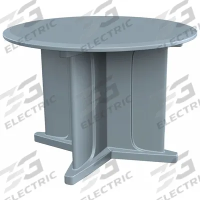 CORTECH Table: 29 in Overall Ht, 42 in Overall Dia, No Game Top, Ballast Accepted - Round X-Base Tables