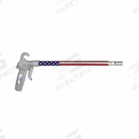 GUARDAIR Air Gun: Pistol-Grip Grip, Aluminum, 1/4 in Female NPT, 1 Nozzle(s), Straight, Focused (MPN 75LJ012AAUS). Key specifications — attr1328526: Aluminum; attr1328500: Extension and Nozzle; attr1328508: GUARDAIR; attr1328515: No; attr1328533: Yes.