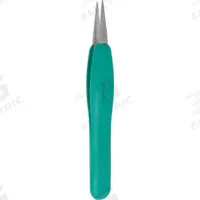 EXCELTA Tweezers: Stainless Steel, Flat, Straight Tip, 0.01 in Tip Thick (MPN 00-SA-R). Key specifications — attr1002355: Stainless Steel; attr1002345: EXCELTA; attr1002348: Stainless Steel; attr1002358: Smooth; attr1002361: 00-SA; attr1024781: Ergonomic.