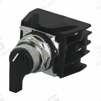 EATON Selector Switch: Off, Short Lever, On, Off, 10250T, 30 mm Panel Mounting Hole Dia, Metal, IP65 (MPN 10250T732BK). Key specifications — Action: Maintained/Maintained/Momentary; Operator Head Type: Short-Handled Knob; Operator Illumination: Non-Illuminated; Series: 10250T; Brand: EATON.