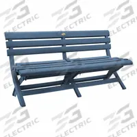 GROSFILLEX Folding Bench: Barn Blue, Barn Blue, 16 in Seat Ht, 58 3/4 in Seat Wd, 22 in Seat Dp (MPN US449747). Key specifications — Frame Color: Barn Blue; Frame Material: Mineral Polymer; Seat Color: Barn Blue; Seat Material: Mineral Polymer.