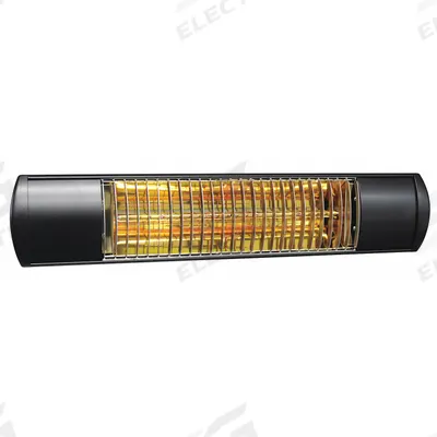 SOLAIRA Electric Infrared Heater: 1500W Watt Output, 120V AC, 1 Phase, Hardwired - Indoor/Outdoor Suspended Infrared Radiant Electric Wall Heaters
