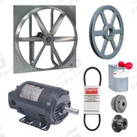 Exhaust/Supply Fan: Belt Drive, 36 in Blade, 1 hp, Open Dripproof, 208-230/460V AC, 3 ph (MPN 7AR21). Key specifications — Brand: DAYTON; Motor Enclosure: Open Dripproof; Nameplate Voltage: 208-230/460V AC; Enclosure Design: Open Dripproof Motor.