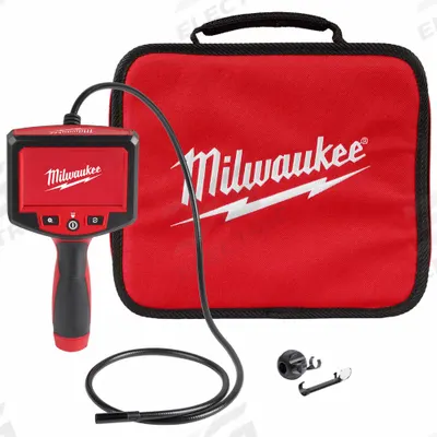 MILWAUKEE Inspection Camera: 640 x 480, 4 ft Shaft Lg, 0.31 mm Shaft Dia, 10 mm Camera Dia - Standard Single View Borescopes