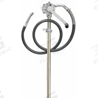 DAYTON Hand Pump: Rotary Action, Pump with Hose, Nozzle & Spout, Aluminum Housing, 7 oz per stroke (MPN 40M296). Key specifications — Brand: DAYTON; Housing Material: Aluminum; Maximum Flow Rate: 7 oz per stroke; Seal Material: Viton.