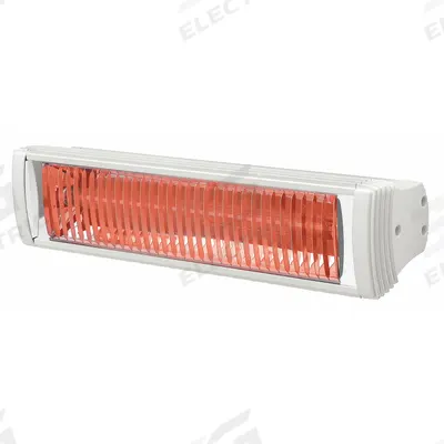 SOLAIRA Electric Infrared Heater: 1500W Watt Output, 120V AC, 1 Phase, Plug-In - Indoor/Outdoor Suspended Infrared Radiant Electric Wall Heaters