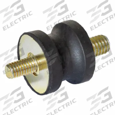JW WINCO Vibration-Isolating Mount: Hourglass, Natural Rubber, Male x Male Style - Male x Male Vibration-Isolating Mounts