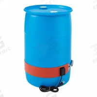 BRISKHEAT Drum Heater: 115V AC, 1,200 W Watts, 67°F to 85°F, Silicone Rubber, IP54, Drums (MPN DHCS15R). Key specifications — Brand: BRISKHEAT; Heater Material: Silicone Rubber; For Container Type: Drums; IP Rating: IP54; Environment: Outdoor; Current Rating: 10 A.