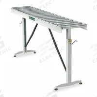 APPROVED VENDOR Material Support Table: 22 in Roller Wd, 15 in Overall Wd, 26 1/2 in Min. Ht, Steel (MPN HRT-70). Key specifications — Brand: APPROVED VENDOR; Stand Material: Steel; Color: White; Overall Length: 5 ft 6 in.