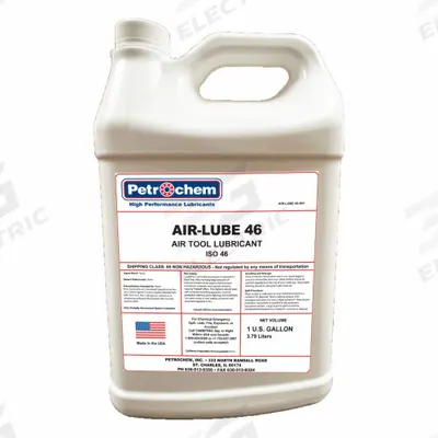PETROCHEM Air Tool Oil: Mineral, 420°F Max. Op Temp., NSF H2, 1 gal Container Size - Air Tool Lubricants