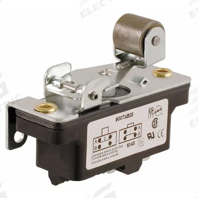 TELEMECANIQUE SENSORS Snap Action Switch: Roller Lever Actuator, 1NO/1NC - Roller-Lever Snap-Action Switches