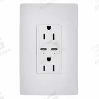 USB Receptacle: Duplex, 5-15R, 2 USB Ports, USB Type C, White, 125V AC, 15 A (MPN R26USBPD65W). Key specifications — Brand: LEGRAND.