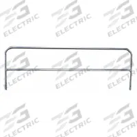 GARLOCK SAFETY SYSTEMS Guardrail: 8 ft x 3 3/8 ft, 18 3/4 in Mid-Rail Ht, Permanent, Guardrail, Gray (MPN 406930G). Key specifications — Fold-Down Capable: No; Guardrail Component: Guardrail; Material: Steel; Color: Gray; For Use With: 155159; Installation Type: Permanent; Sub-brand: RailGuard 200(TM); Brand: GARLOCK SAFETY SYSTEMS.