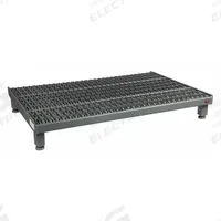 APPROVED VENDOR Adjustable Height Work Platform: 8 in Platform Ht - Max, 24 in Platform Wd, Steel (MPN AHW-L-2436). Key specifications — Brand: APPROVED VENDOR; Color: Gray.