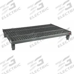 APPROVED VENDOR Adjustable Height Work Platform: 8 in Platform Ht - Max, 24 in Platform Wd, Steel (MPN AHW-L-2436). Key specifications — Brand: APPROVED VENDOR; Color: Gray.