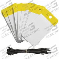 BRADY Shipping Tag: #6, 5 in Tag Ht, 3 1/4 in Tag Wd, Yellow, Polyester, Plain Tag, 25, PK (MPN 102010). Key specifications — Tag Color: Yellow; Tag Material: Polyester; Brand: BRADY.