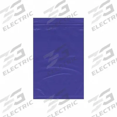 APPROVED VENDOR Packaging Bag: Blue, 2 mil Thick, 2 in Wd, 3 in Lg, Hang Hole Not Included - Color-Coding Reclosable Poly Bags