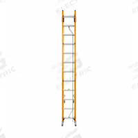 WERNER Extension Ladder: 24 ft Ladder Size, Fiberglass, 300 lb Load Capacity, 56 lb Wt, 2 Sections (MPN T6224-2GS). Key specifications — Color: Yellow; Brand: WERNER; Included Features: Mar-Resistant End Caps; Removable Fly: Fixed.