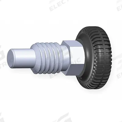 INNOVATIVE COMPONENTS Spring Plunger: Steel, 1/4"-20 Thread - Nonlocking Knurled-Knob Retractable Spring Plungers
