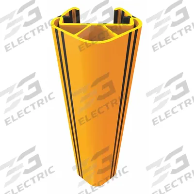 A-SAFE Pallet Rack Guard: Snap-On, On Upright, 3 in x 3 in x 24 in, Polymer, Yellow - Snap-On Nonmetallic Pallet Rack Post Protectors