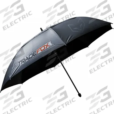 MAGNECOVER Umbrella: UV Treated/Waterproof, Lanyard Over Hex Nut, Polyester, Black - Magnetic-Mount Umbrellas