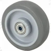 APPROVED VENDOR Caster Wheel: 5 in Wheel Dia., 1 1/2 in Wheel Wd, Rubber, 300 lb Load Rating, Gray (MPN 26Y373). Key specifications — Wheel Core Material: Polypropylene; Wheel/Tread Color: Gray; Brand: APPROVED VENDOR.