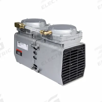 GAST Compressor/Vacuum Pump: 1/4 hp, 110/115V AC, 29 in Hg Max Vacuum - Diaphragm Combination Compressor & Vacuum Pumps