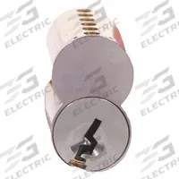 ARROW Interchangeable Core Cylinder: Cylindrical, SFIC, Chrome (MPN 100CRP-UCX1C 26D). Key specifications — Brand: ARROW; Lock Assembly Type: Cylindrical; Cylinder Core Type: Small Format Interchangeable Core Cylinder; Keyway Type: 1C; Number of Pins: 6.