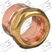 NIBCO Sweat Fitting Adapter: 1 1/2 in CTS x 1 1/2 in CTS, FTG x Compression, Wrot Copper (MPN 90127-11/2X11/2)
