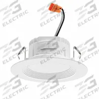 LED Baffle Trim Kit: 4 in Dia, 620 lm, 2700K/3000K/3500K/4000K/5000K, 7.2 W, 120V AC, White (MPN RB4 SWW5 MW M6). Key specifications — attr1262125: White; attr1262104: JUNO; attr1262107: Yes; attr1262116: 65W; attr1262128: 3500K; attr1262094: 120V AC.