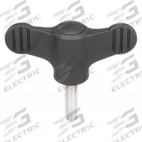 KIPP Hand Knob: Wing, Plastic w/ Steel Thread, M10 Thread, 30 mm Thread Lg, 75 mm Dia (MPN K0274.210X30). Key specifications — Brand: KIPP.