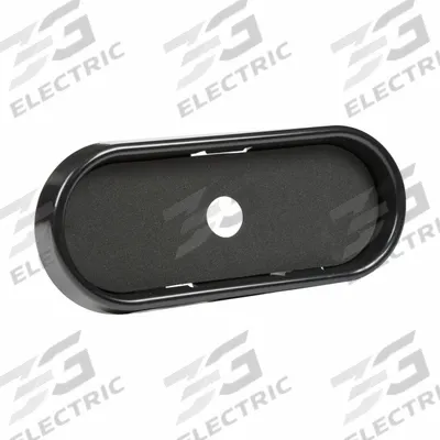 GROTE Bezel: Bezel, Black, Plastic, 13/16 in Lg, 3 1/16 in Ht - Vehicle Light Mounts & Brackets