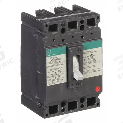 GE Molded Case Circuit Breaker: 100 A Amps, 18kA at 120/240/277/480V AC, Fixed - TED-, TEHD-Frame GE Molded Case Circuit Breakers