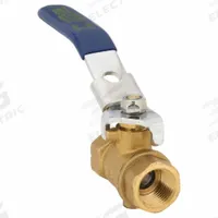 APPROVED VENDOR Manual Two-Way Ball Valve: 3/8 in, Brass, Straight, FNPT x FNPT, Full Port Ball Port (MPN 6GD07). Key specifications — Brand: APPROVED VENDOR; Handle: Locking Lever.