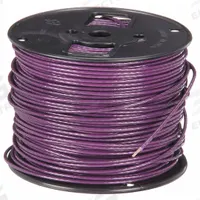 SOUTHWIRE Hookup Wire: 18 AWG Conductor Size, Purple, 500 ft Overall Lg, 600 V Volt (MPN 411010513). Key specifications — Brand: SOUTHWIRE; Product Type: Machine Tool Wire; Standards: UL 1015; Manufacturer Part Number: 411010513.