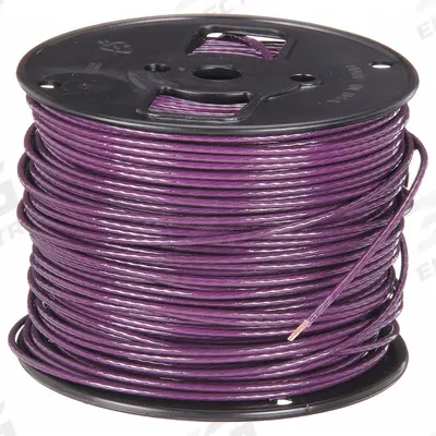 SOUTHWIRE Hookup Wire: 18 AWG Conductor Size, Purple, 500 ft Overall Lg - Machine Tool Wires