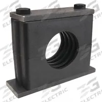 BEHRINGER PIPE SYSTEMS Vibration-Dampening Beta Clamp: Ribbed Bore, Steel Clamp, For 1 Lines (MPN SH8400-PP)